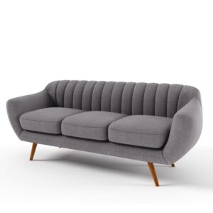 Celeste Sky 3-Seater Sofa with curved design and wooden legs by Al Mas Furniture Dubai Celeste Sky 3-Seater Sofa with curved design and wooden legs by Al Mas Furniture Dubai