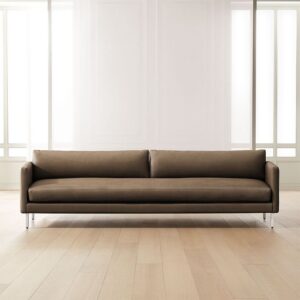 Aurora Luxe 3-Seater Sofa with steel base and fiber cushions by Al Mas Furniture UAE