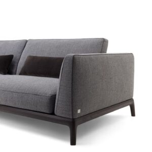 Valentino Steel-Base Sofa with rexine upholstery and modern design by Al Mas Furniture Dubai