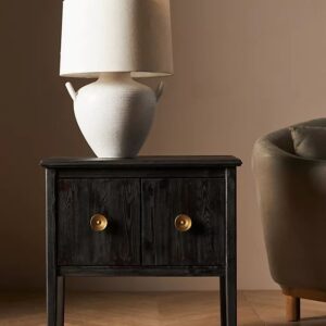 Stylish wooden end table for living room or bedroom UAE
