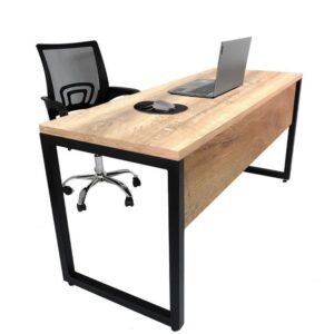 Modern wooden study and office table UAE – minimalist desk with metal frame, perfect for home or office use in Dubai or Abu Dhabi. Modern wooden study and office table UAE – minimalist desk with metal frame, perfect for home or office use in Dubai or Abu Dhabi.