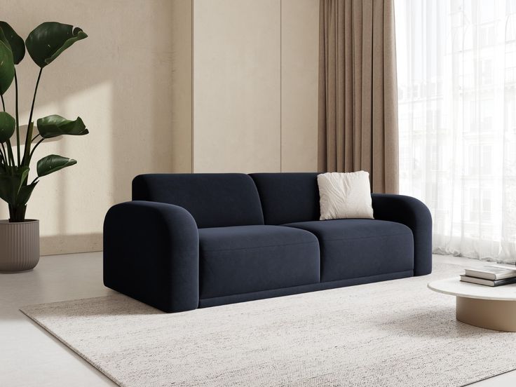 Luna Curve 2-Seater Sofa with water-resistant fabric and curved back design by Al Mas Furniture Dubai Luna Curve 2-Seater Sofa with water-resistant fabric and curved back design by Al Mas Furniture Dubai