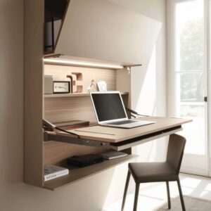 foldable wall desk UAE hidden desk small space furniture Dubai