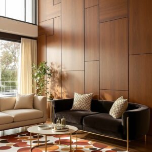 PVC wall panels Abu Dhabi geometric wall design modern cladding UAE