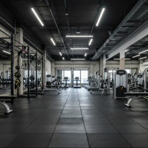 rubber gym flooring Dubai shock absorbing gym tiles UAE
