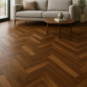wood flooring Abu Dhabi herringbone pattern oak floor UAE