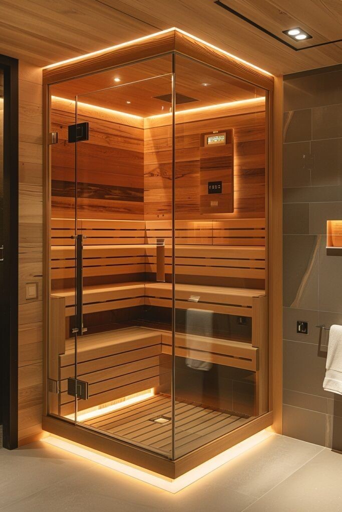 infrared sauna UAE glass front cedar sauna Dubai luxury home spa infrared sauna UAE glass front cedar sauna Dubai luxury home spa