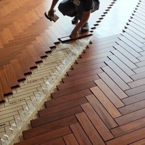 wood flooring Abu Dhabi herringbone pattern oak floor UAE