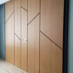 PVC wall panels Abu Dhabi geometric wall design modern cladding UAE
