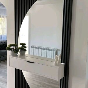 luxury hallway console Abu Dhabi floating drawer modern design UAE