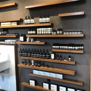 beauty salon furniture Abu Dhabi styling station with storage UAE