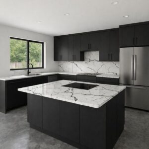 marble kitchen island with storage UAE villa kitchen design marble kitchen island with storage UAE villa kitchen design