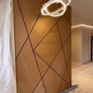 PVC wall panels Abu Dhabi geometric wall design modern cladding UAE