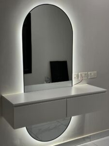 Custom Dresser with Modern Mirror Design UAE